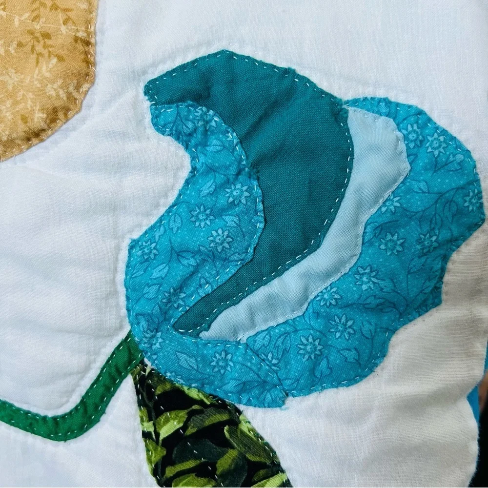 52”x60” Handmade and Hand Stitched Cotton Quilt.